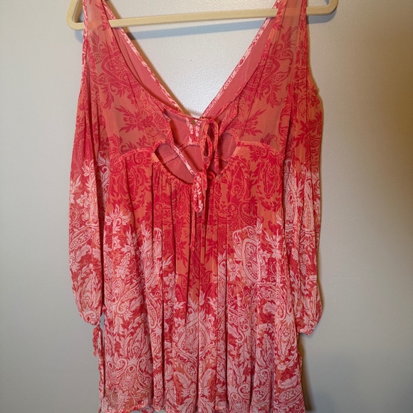 Free People Penny Lover Cold Shoulder Dress sz XS - Picture 3 of 10